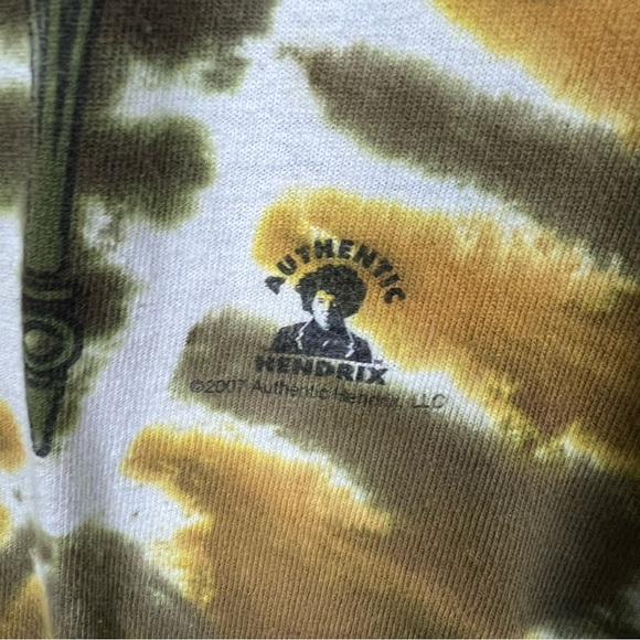 Jimi Hendrix Liquid Blue 2007 Tie Dye T-Shirt 4XL - Picture 5 of 6